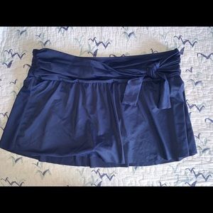 J. Crew Navy Swim Skirt - L